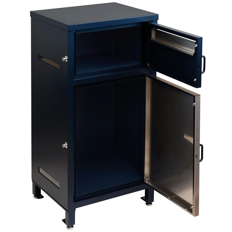 宅配ボックス付ポスト 郵便ポスト 郵便受け ポスト一体型 宅配ポスト メールボックス 一戸建て用 自立式 屋外 新聞受け グレー ネイビー おしゃれ 北欧 鍵付き | ブランド登録なし | 19