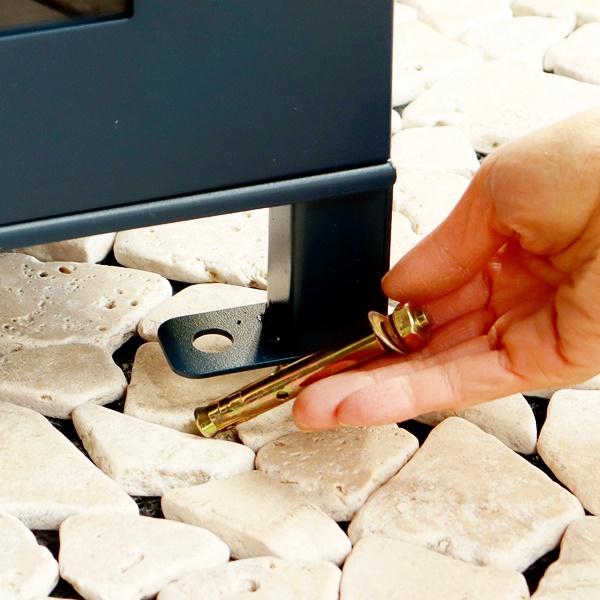 宅配ボックス付ポスト 郵便ポスト 郵便受け ポスト一体型 宅配ポスト メールボックス 一戸建て用 自立式 屋外 新聞受け グレー ネイビー おしゃれ 北欧 鍵付き | ブランド登録なし | 10