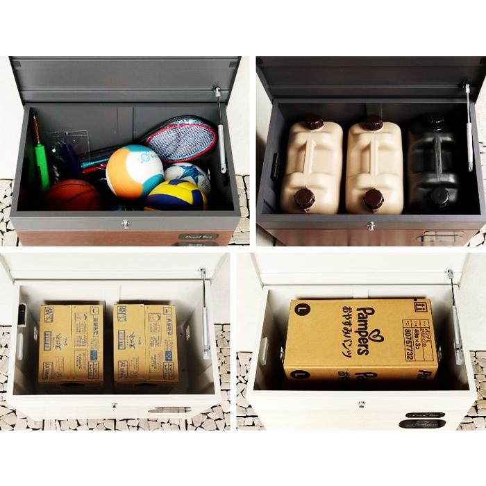 ベンチ収納宅配ボックス 宅配ボックス 一戸建て 収納ボックス 不在対策 再配達防止 一軒家 玄関前 おしゃれ 北欧 モダン カントリー ブラウン ホワイト 木目柄 | ブランド登録なし | 07