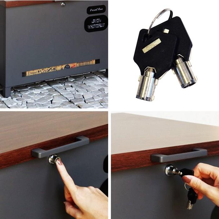 ベンチ収納宅配ボックス 宅配ボックス 一戸建て 収納ボックス 不在対策 再配達防止 一軒家 玄関前 おしゃれ 北欧 モダン カントリー ブラウン ホワイト 木目柄 | ブランド登録なし | 09