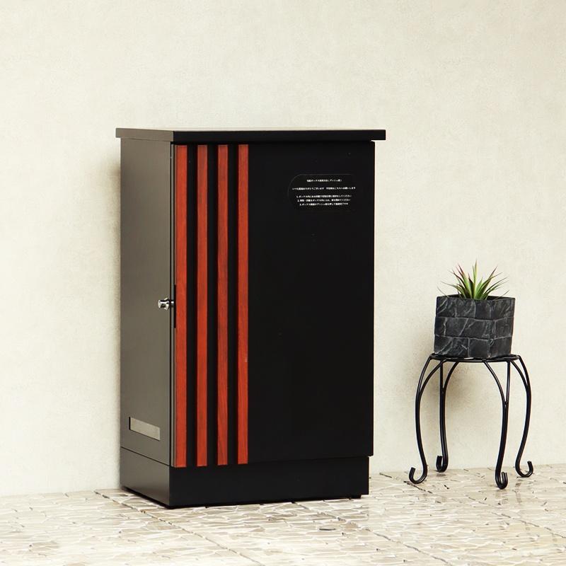 宅配ボックス おしゃれ ブラック ホワイト 木目柄 高級感 一戸建て 一軒家 宅配BOX 鍵付き 施錠 セキュリティー 玄関前 本体完成品 再配達防止 | ブランド登録なし | 04