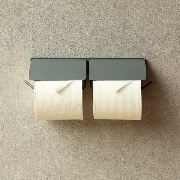 トイレットペーパーホルダー アイアン ダブル 2連 おしゃれ 北欧 モダン ヴィンテージ レトロ シンプル 紙巻器 タオルハンガー ペーパーホルダー アンティーク |  | 01