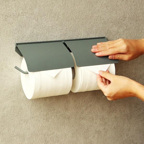 トイレットペーパーホルダー アイアン ダブル 2連 おしゃれ 北欧 モダン ヴィンテージ レトロ シンプル 紙巻器 タオルハンガー ペーパーホルダー アンティーク |  | 03