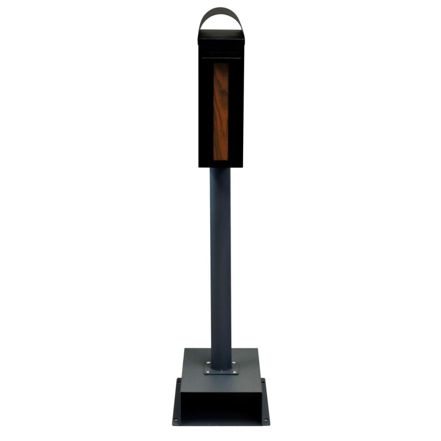 スタンドポスト 置き型 鍵付き 郵便受け 郵便ポスト メールボックス おしゃれ 北欧 モダン スリム カントリー レトロ ブラック グレージュ Spano-スパーノ | ブランド登録なし | 13