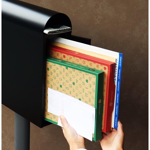 スタンドポスト 置き型 鍵付き 郵便受け 郵便ポスト メールボックス おしゃれ 北欧 モダン スリム カントリー レトロ ブラック グレージュ Spano-スパーノ | ブランド登録なし | 08