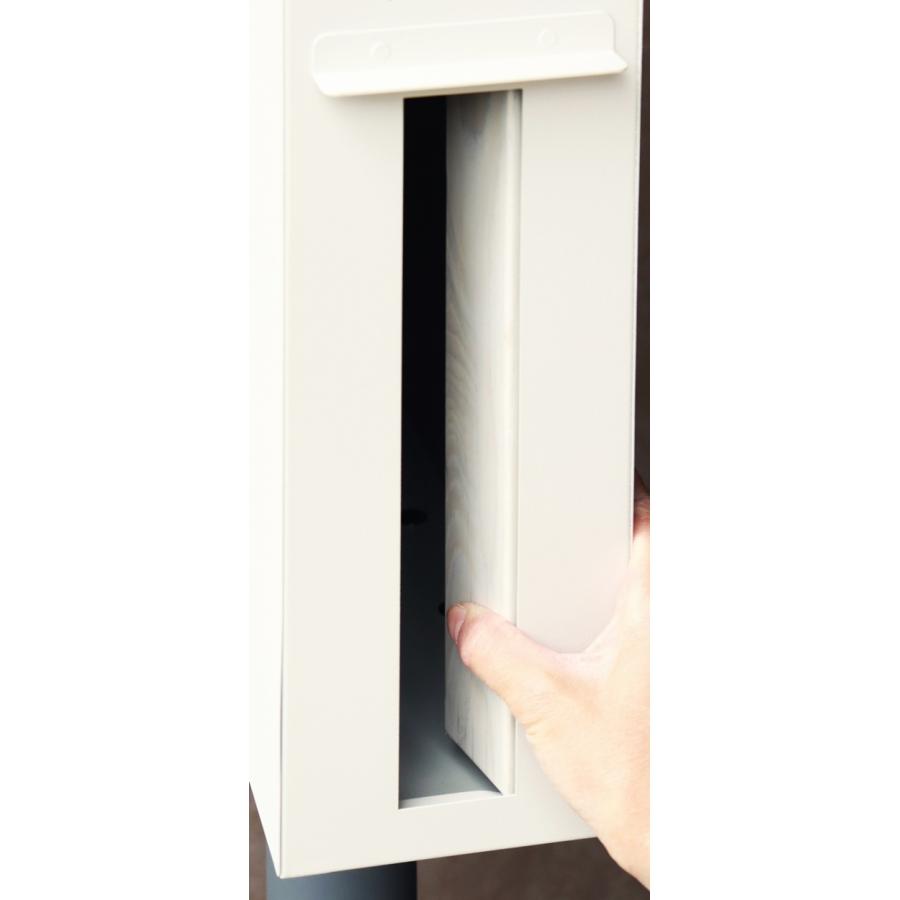 スタンドポスト 置き型 鍵付き 郵便受け 郵便ポスト メールボックス おしゃれ 北欧 モダン スリム カントリー レトロ ブラック グレージュ Spano-スパーノ | ブランド登録なし | 09