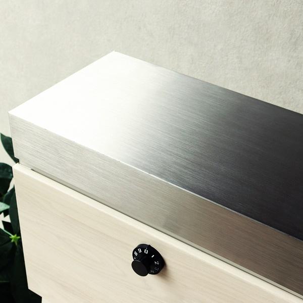 スタンドポスト 郵便ポスト おしゃれ 置き型 郵便受け 北欧 一戸建て メールボックス 鍵付き ダイヤル式 レトロ アンティーク 棚付き ブラウン ホワイト |  | 09