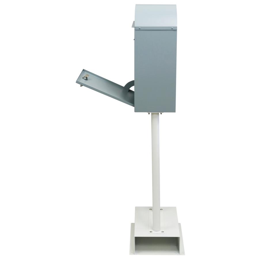 スタンドポスト 郵便ポスト おしゃれ 置き型 北欧 一戸建て 郵便受け ポスト 鍵付き レトロ アンティーク モダン 自立式 イエローベージュ ブルーグレー | ブランド登録なし | 14