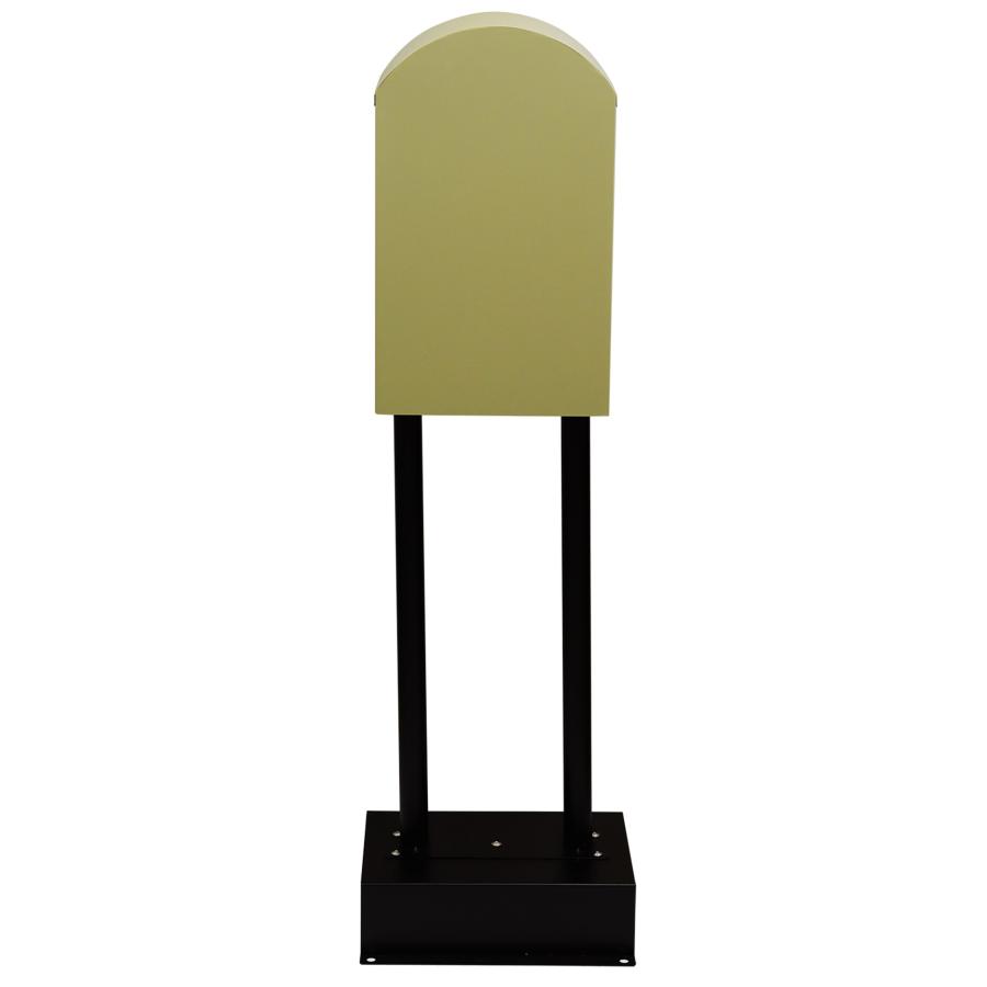 スタンドポスト 郵便ポスト おしゃれ 置き型 北欧 一戸建て 郵便受け ポスト 鍵付き レトロ アンティーク モダン 自立式 イエローベージュ ブルーグレー | ブランド登録なし | 15