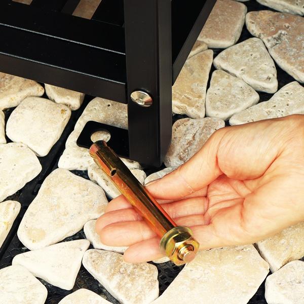 スタンドポスト おしゃれ 自立 置き型 郵便ポスト 郵便受け スタンドタイプ 戸建て レトロ 北欧 アンティーク モダン 木目 ダークグレー ベージュ 鍵付 一戸建て | ブランド登録なし | 12