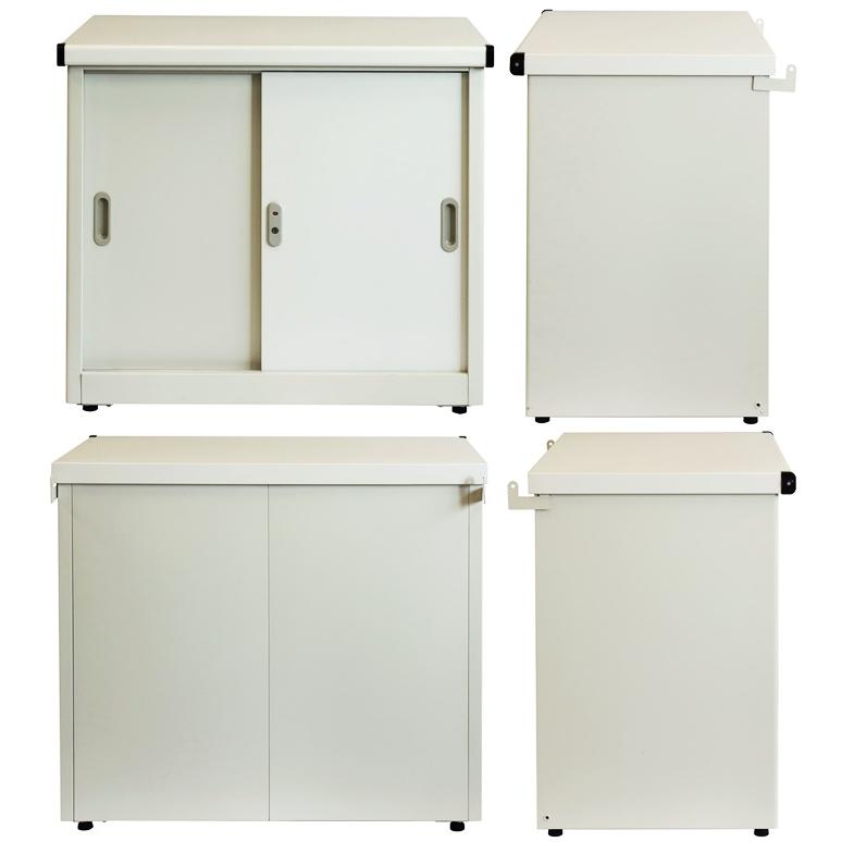 物置 屋外用 小型 鍵付き 幅80cm 高さ73cm スモール Ave-アーヴェ- グレー/ホワイト 倉庫 室外 おしゃれ 北欧 エクステリア ガーデン 戸建て ベランダ 白 | ブランド登録なし | 10