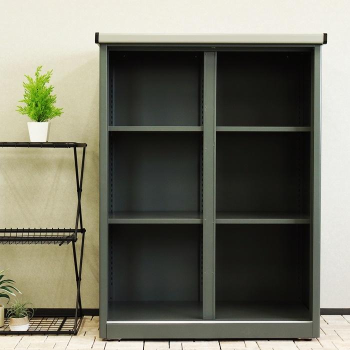 物置 屋外用 中型 鍵付き 幅90cm 高さ125cm ラージ Ave-アーヴェ- グレー/ホワイト 倉庫 室外 おしゃれ 北欧 エクステリア ガーデン 戸建て ベランダ 施錠 | ブランド登録なし | 06