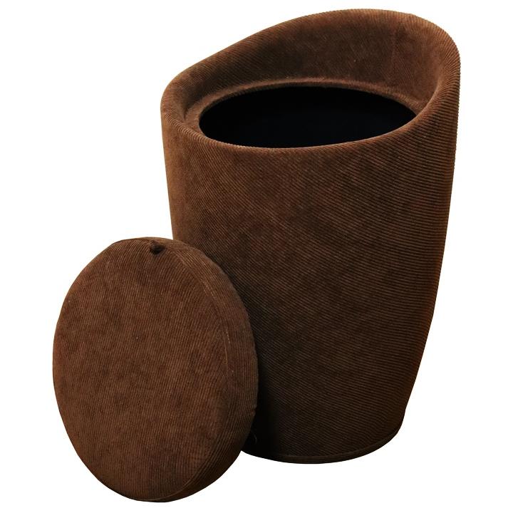 コーデュロイストレージスツール 収納スツール 腰掛け 収納ボックス おしゃれ かわいい ブラウン ネイビー グレー ベージュ 北欧 モダン Harper ハーパー | ブランド登録なし | 13