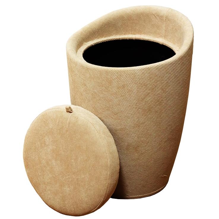 コーデュロイストレージスツール 収納スツール 腰掛け 収納ボックス おしゃれ かわいい ブラウン ネイビー グレー ベージュ 北欧 モダン Harper ハーパー | ブランド登録なし | 16