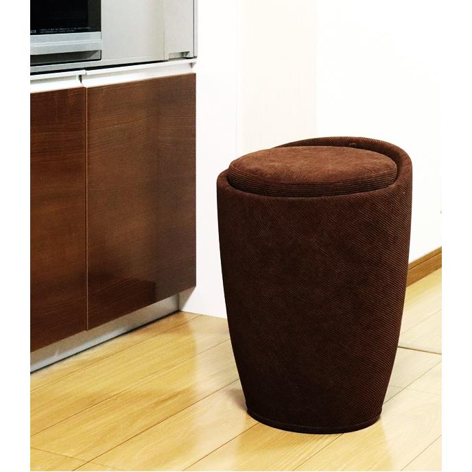 コーデュロイストレージスツール 収納スツール 腰掛け 収納ボックス おしゃれ かわいい ブラウン ネイビー グレー ベージュ 北欧 モダン Harper ハーパー | ブランド登録なし | 01