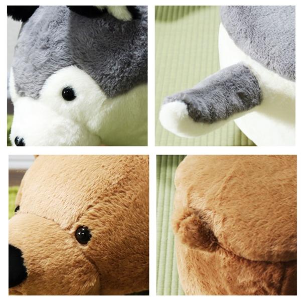 収納付きアニマルスツール 収納スツール オットマン 腰掛け かわいい おしゃれ キッズ 収納ボックス ローチェア ハスキー クマ カバ ブタ Annie-アニー | ブランド登録なし | 13