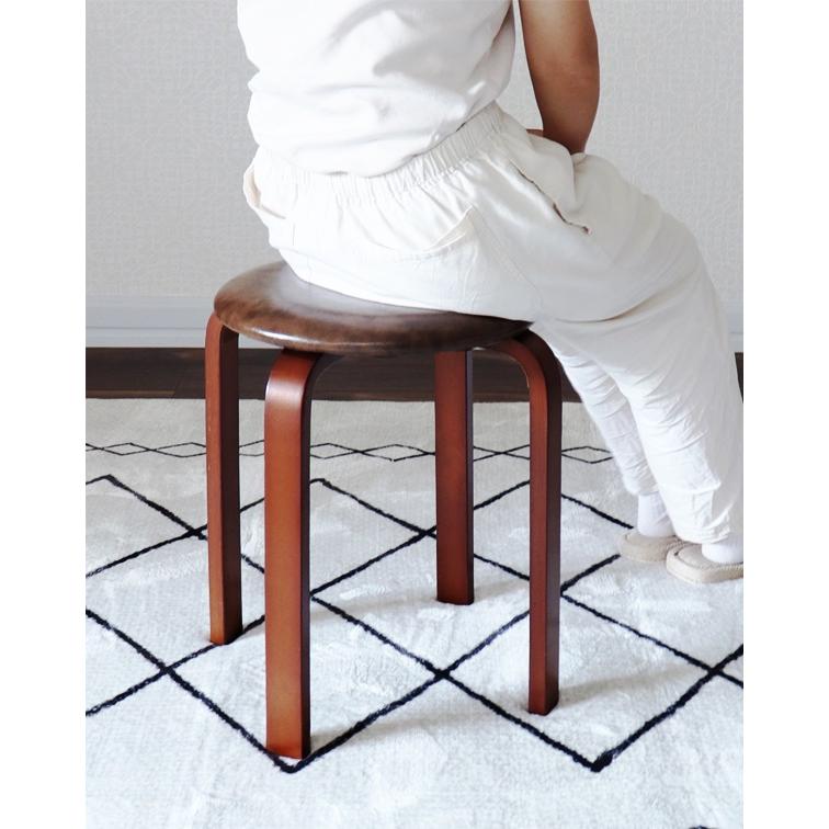 スタッキングスツール 6脚セット 完成品 丸椅子 スタッキングチェア 省スペース コンパクト ブラック ブラウン ネイビー グレー イエローベージュ Theo-テオ- | ブランド登録なし | 10