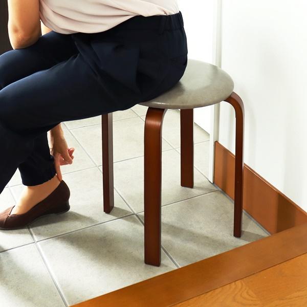 スタッキングスツール 6脚セット 完成品 丸椅子 スタッキングチェア 省スペース コンパクト ブラック ブラウン ネイビー グレー イエローベージュ Theo-テオ- | ブランド登録なし | 12