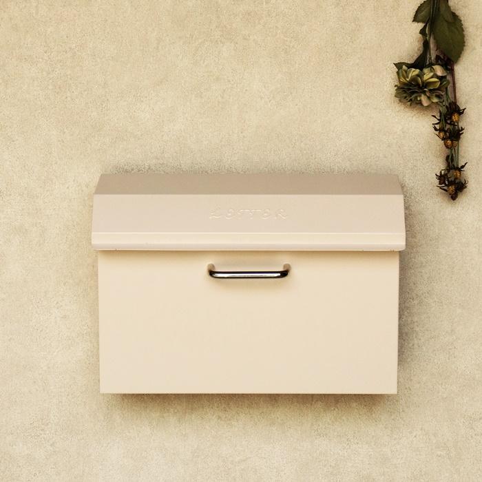 郵便ポスト 壁掛け 鍵付き セージグリーン/クリーム 壁掛けポスト おしゃれ レトロ 北欧 ヨーロピアン アンティーク シリンダー錠 ヨーロッパ | ブランド登録なし | 06