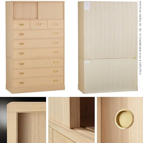 総桐整理箪笥 綾鼓（あやつづみ） 桐たんす 桐箪笥 桐タンス 着物 収納 国産  衣装箱 桐衣裳ケース たんす チェスト 桐 桐天然木 たとう紙 保管 日本製 |  | 02