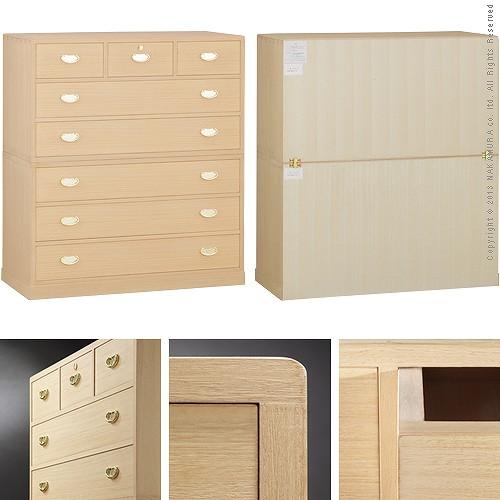 総桐収納箪笥 6段 井筒（いづつ） 桐たんす 桐箪笥 桐タンス 着物 収納 国産  衣装箱 桐衣裳ケース たんす チェスト 桐 桐天然木 たとう紙 保管 日本製 |  | 02