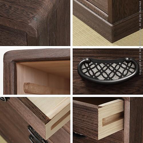 焼桐着物箪笥 5段 桔梗（ききょう） 桐たんす 桐箪笥 桐タンス 着物 収納 国産  衣装箱 桐衣裳ケース たんす チェスト 桐 桐天然木 たとう紙 保管 日本製 |  | 01