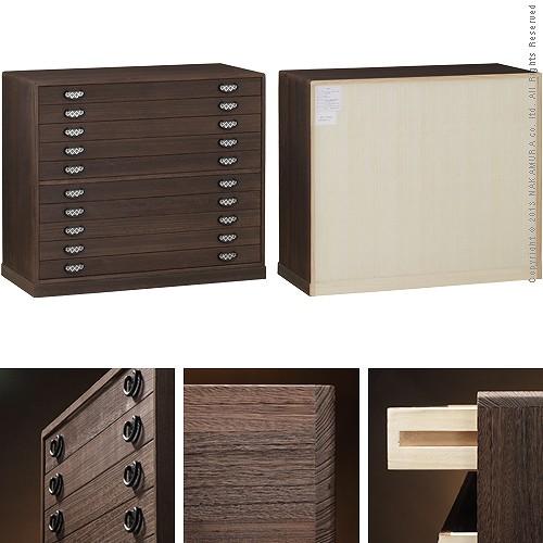 焼桐着物箪笥 10段 桔梗（ききょう） 桐たんす 桐箪笥 桐タンス 着物 収納 国産  衣装箱 桐衣裳ケース たんす チェスト 桐 桐天然木 たとう紙 保管 日本製 |  | 02