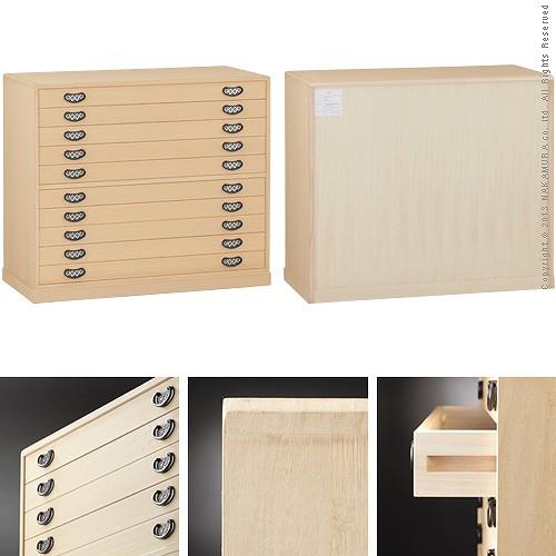 総桐着物箪笥 10段 琴月（きんげつ） 桐たんす 桐箪笥 桐タンス 着物 収納 国産  衣装箱 桐衣裳ケース たんす チェスト 桐 桐天然木 たとう紙 保管 日本製 |  | 02