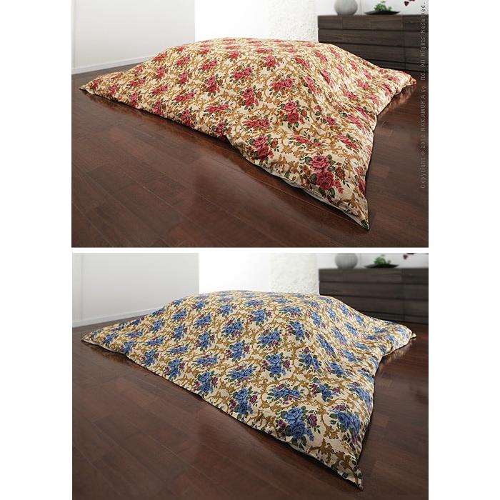 こたつ布団カバー  正方形 花ごよみ 215×215cm こたつ布団 カバー カバーのみ 掛けカバー単品 |  | 01