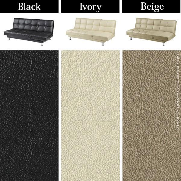 ソファ 3人掛け 3WAY リクライニング ソファベッド 〔クレア〕  コンパクト 組立設置サービス付 |  | 03