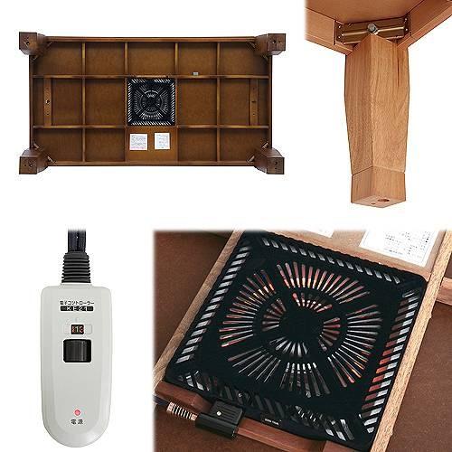 こたつ 長方形 大判サイズ モダンリビング継ぎ脚こたつ-ディレット 150x80cm 継脚 高さ調整 テーブル ローテーブル 天然木 日本製 リモートワーク 在宅ワーク |  | 02