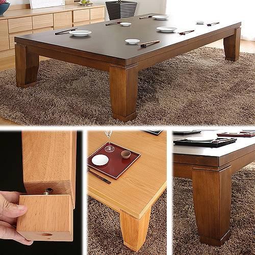 こたつ 長方形 大判サイズ モダンリビング継ぎ脚こたつ-ディレット 180x100cm 継脚 高さ調整 テーブル ローテーブル 天然木 日本製 リモートワーク 在宅ワーク |  | 01