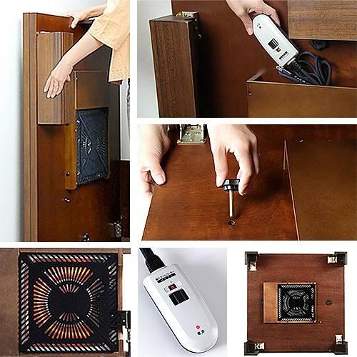 軽量 折れ脚 こたつ カルコタ 80×80cm 正方形 コタツ  こたつテーブル こたつのみ こたつテーブル単品 折り畳み |  | 02