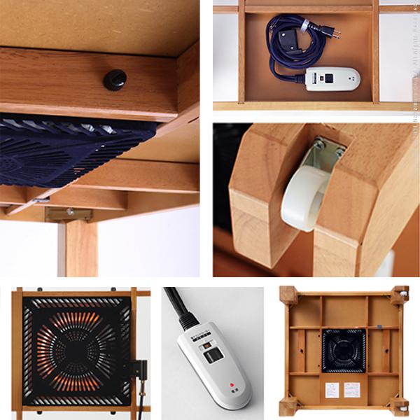 キャスター付き こたつ テーブル トリニティ 80×80cm 正方形 コタツ ローテーブル |  | 02