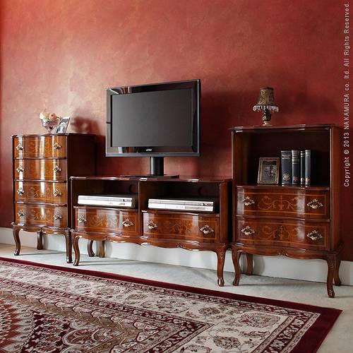 イタリア 家具 ヴェローナクラシック 猫脚4段チェスト W58cm  猫脚 輸入家具 アンティーク風 イタリア製 おしゃれ 高級感 木製 天然木 リモート 在宅 |  | 01