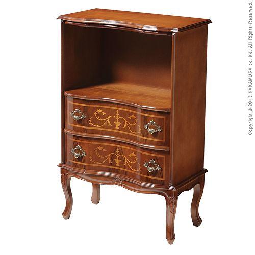 イタリア 家具 ヴェローナクラシック 猫脚2段オープンチェスト W58cm  猫脚 輸入家具 アンティーク風 イタリア製 おしゃれ 高級感 木製 天然木 リモート 在宅 |  | 02