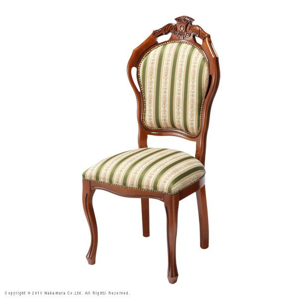 イタリア 家具 ヴェローナクラシック ダイニング3点セット:テーブル幅90cm+チェア-グリーン2脚 猫脚 輸入家具 アンティーク風 イタリア製 おしゃれ 高級感 在宅 |  | 02