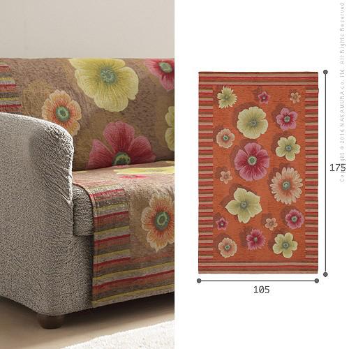 イタリア製 バンド付きソファカバー フィオーレ・2人掛 |  | 02