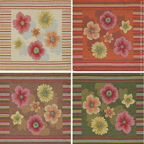 イタリア製 クッションカバー フィオーレ・大判中身付き｜02