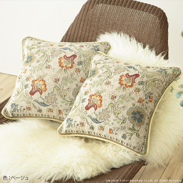 クッションカバー カバー イタリア製ジャガード織りクッションカバー同色2枚組-イスタ45x45cm 座布団 クラッシック おしゃれ イタリア 洗濯可 模様替え 在宅 |  | 03