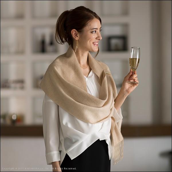 マフラー カシミヤ カシミヤ 波付マフラー 180x30cm ギフト |  | 02