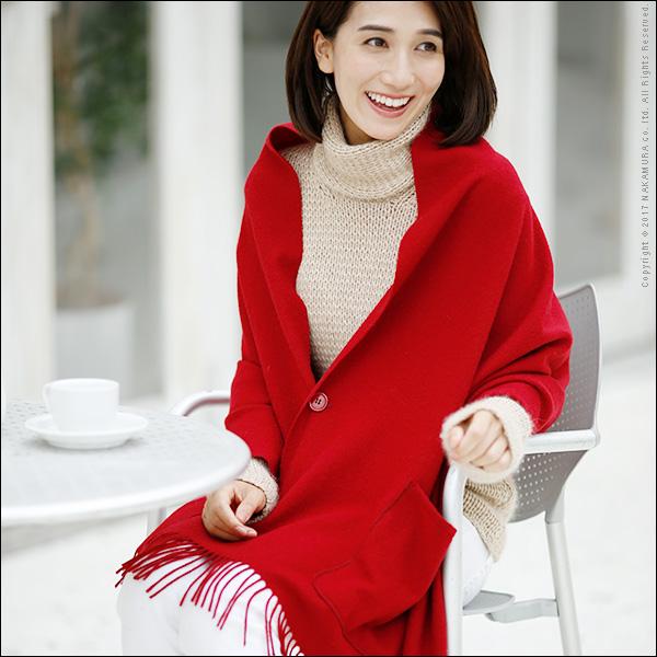 着れる毛布 ケープ スーパーファインウール 着るポケット付毛布 190x65cm ウール |  | 01
