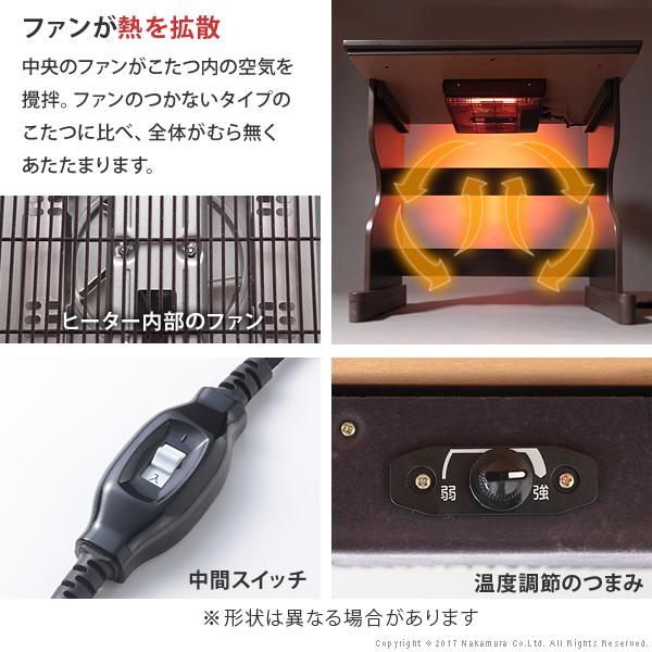 こたつ テーブル 長方形 デスク型ハイタイプこたつ-フォート75x50cm こたつ本体のみ 継ぎ足 ファン付き テレワーク リモートワーク 在宅ワーク |  | 08