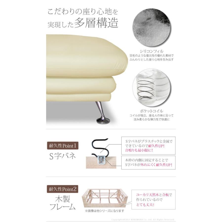 ソファ セット イージーポップ ハイバックソファ 〔カラー〕 3人掛け+オットマン 合皮 組立設置サービス付 |  | 01