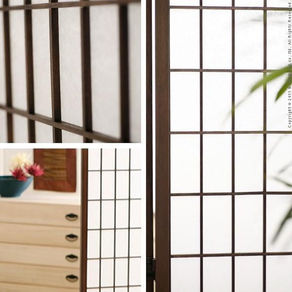 パーテーション 間仕切り 衝立 障子スクリーン6曲 ついたて 和風 6連 木製 目隠し アジアン 布 |  | 01