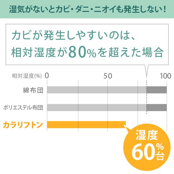 敷き布団 敷布団 ダブル 吸湿する1枚で寝られるオールインワン敷布団 karari カラリフトン ダブル D 除湿 |  | 07