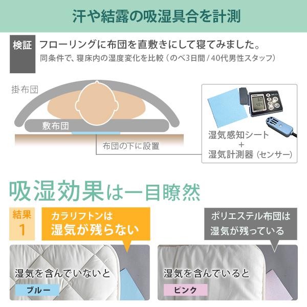 敷き布団 敷布団 ダブル 吸湿する1枚で寝られるオールインワン敷布団 karari カラリフトン ダブル D 除湿 |  | 08