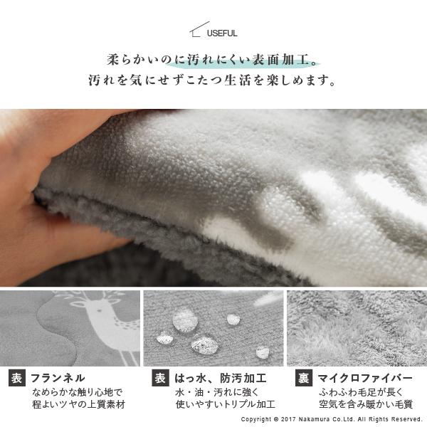 こたつ布団 北欧 保温綿入りこたつ布団 北欧柄タイプ-ヒートキートス 170x170cm 正方形防汚加工 中綿 こたつ用掛け布団 撥水 洗える あったか | ブランド登録なし | 06