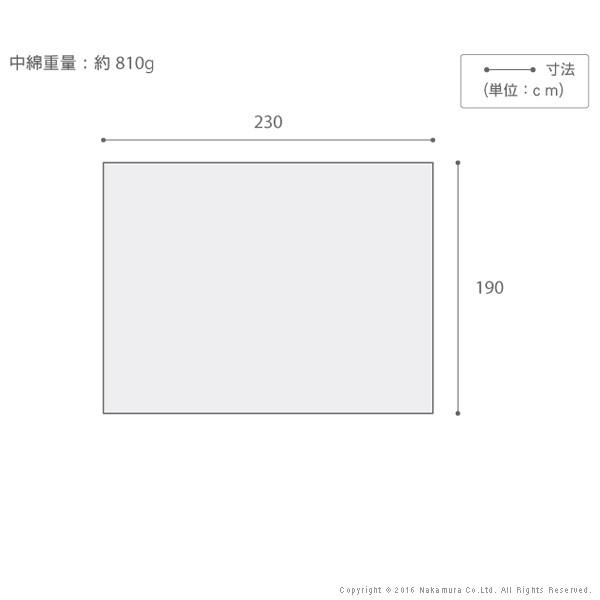 こたつ布団 長方形 保温綿入りこたつ布団 無地タイプ 〔ヒートフロスト〕 230x190cm こたつ布団のみ こたつ掛け布団単品 薄掛け |  | 02