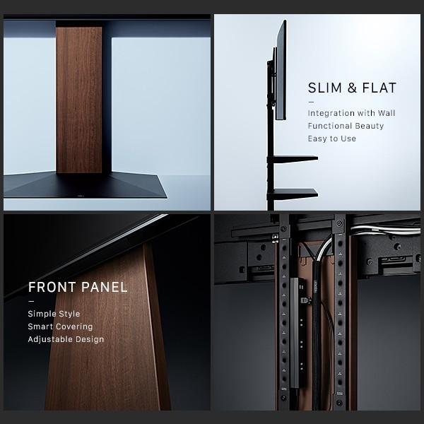 テレビ台 WALLインテリアテレビスタンドV3 ロータイプ 32〜80v対応 壁寄せテレビ台 ホワイト ブラック ウォールナット 木目 ナチュラル EQUALS イコールズ | EQUALS | 10